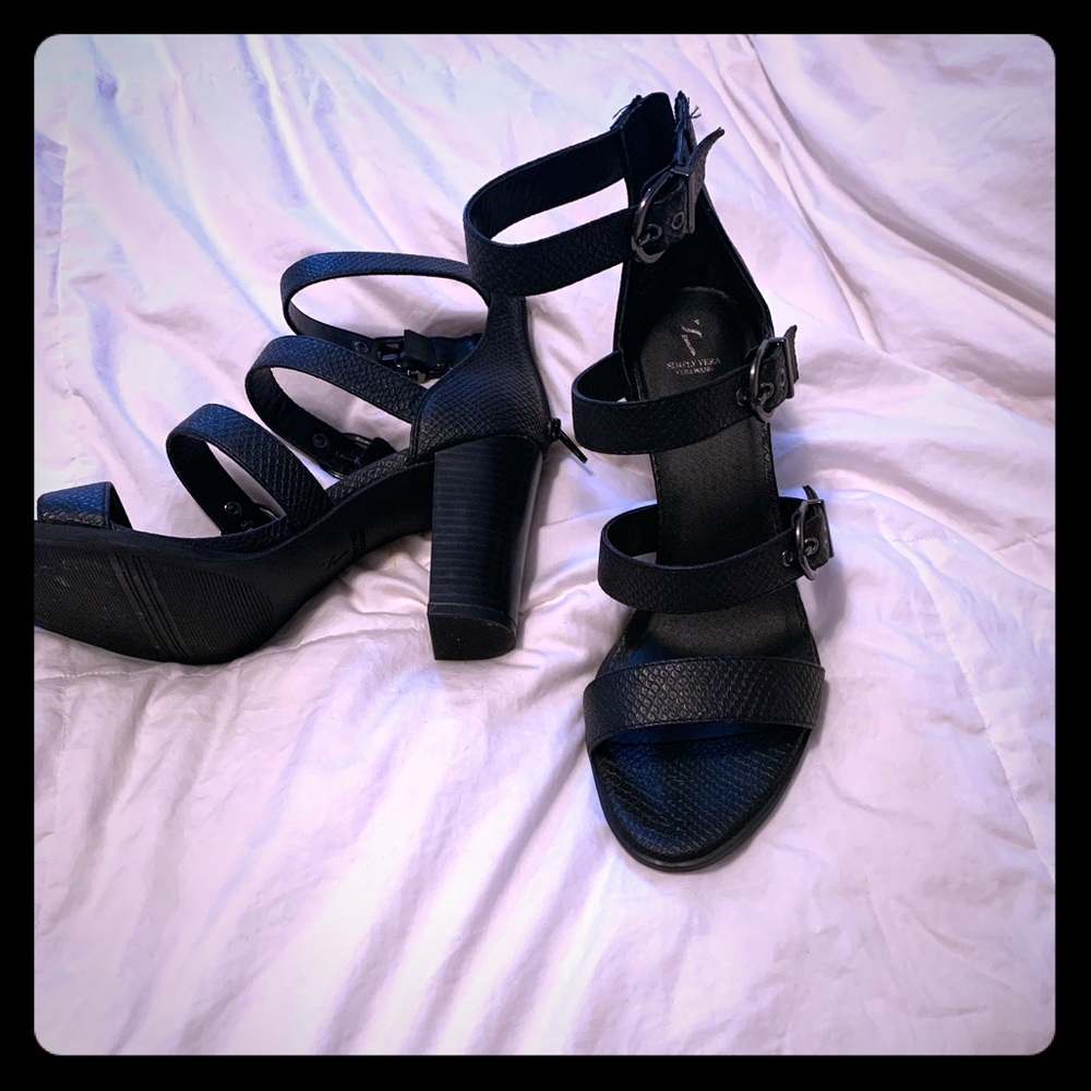 High heel glam sandals